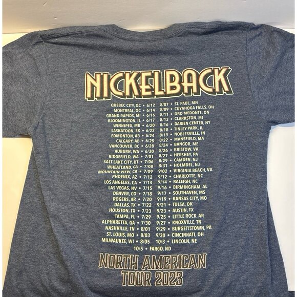 Nickelback 2023 Concert Shirt (medium) - Picture 1 of 7